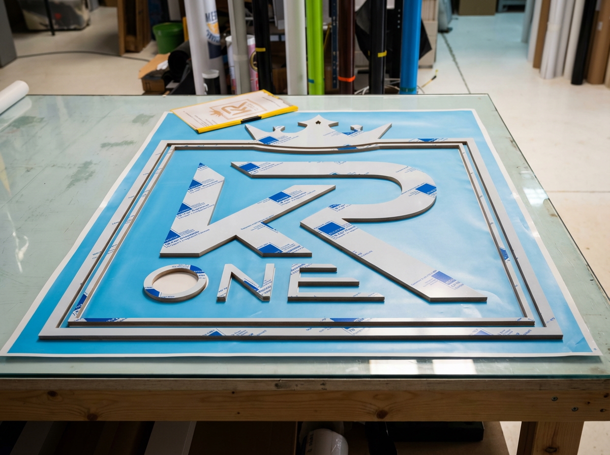 Krone Logo — Handwerkliche Fertigung des Emblems